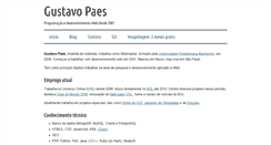 Desktop Screenshot of gustavopaes.net